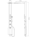 Synergy Pisa Thermostatic Wall Mounted Tower Shower