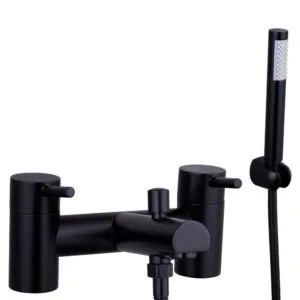 Trisen Lewes Bath Shower Mixer Tap & Kit Black