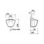 Twyford Ceramic Auto Cistern & Fittings 4.5L