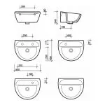 Twyford Sola Medical Washbasin 500x400 0 Tap