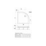 Twyford Shower Tray 800x800 Quadrant Flat Top