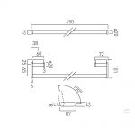 Vado Infinity Towel Rail 450mm