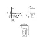 Vitra Serenada Close-Coupled WC Pan White