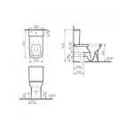 Vitra S20 Comfort Height Close Coupled Toilet with Standard Seat