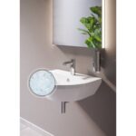 Vitra S50 1 Tap Hole 55cm Semi Recessed Basin