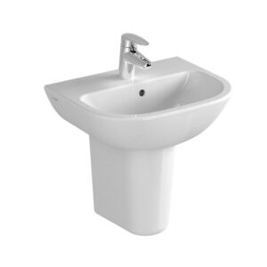 Vitra S20 450mm 1 Tap Hole Basin & Small Semi Pedestal