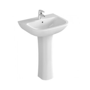 Vitra S20 500mm 1 Hole Basin & Full Pedestal