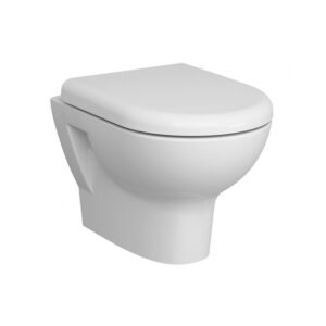 Vitra Zentrum Rimless Wall Hung Pan & Soft Close Toilet Seat