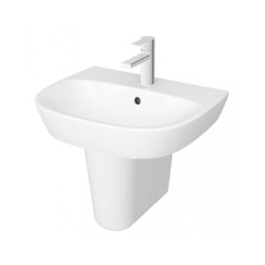 Vitra Zentrum 550mm 1 Tap Hole Basin & Semi Pedestal