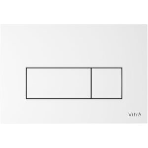 Vitra Loop Square Dual Flush Plate White