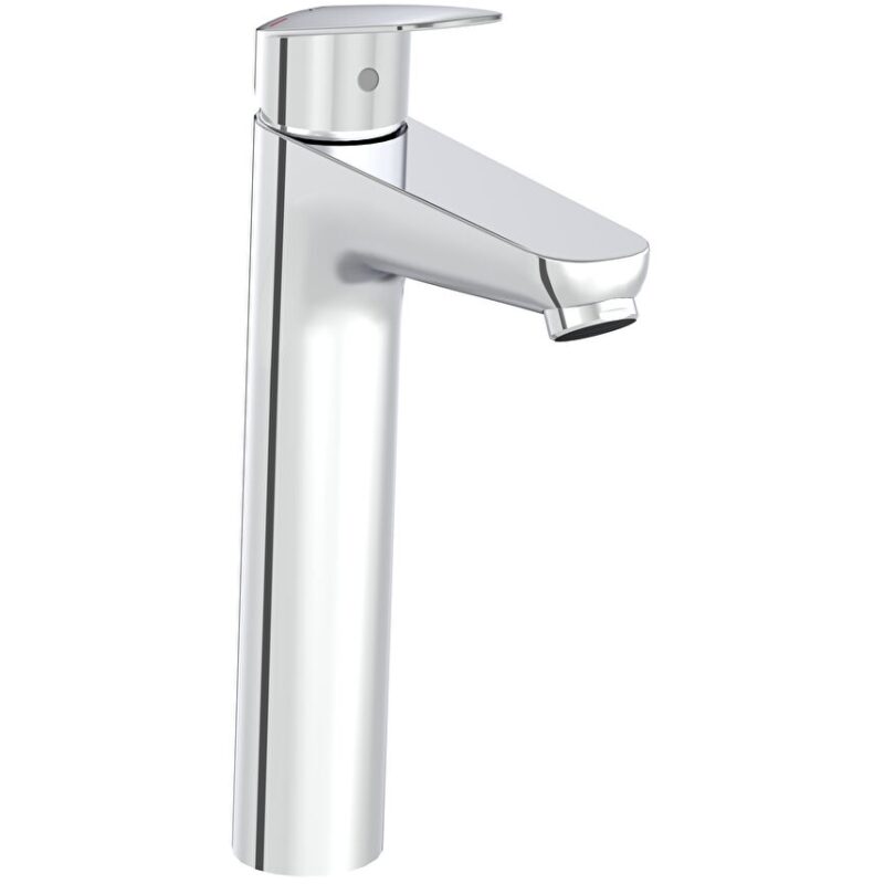 Vitra Flow Round Tall Basin Mixer Tap Chrome