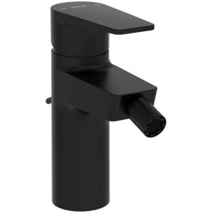 Vitra Flow Square Matt Black Bidet Mixer Tap