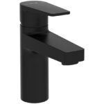 Vitra Flow Square Matt Black Standard Basin Mixer