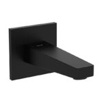 Vitra Flow Square Bath Spout Matt Black