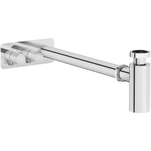 Vitra Origin Basin Bottle Trap Asymmetric Chrome